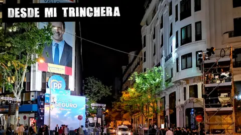 Sede del PP tras la derrota electoral Sede del PP tras la derrota electoral