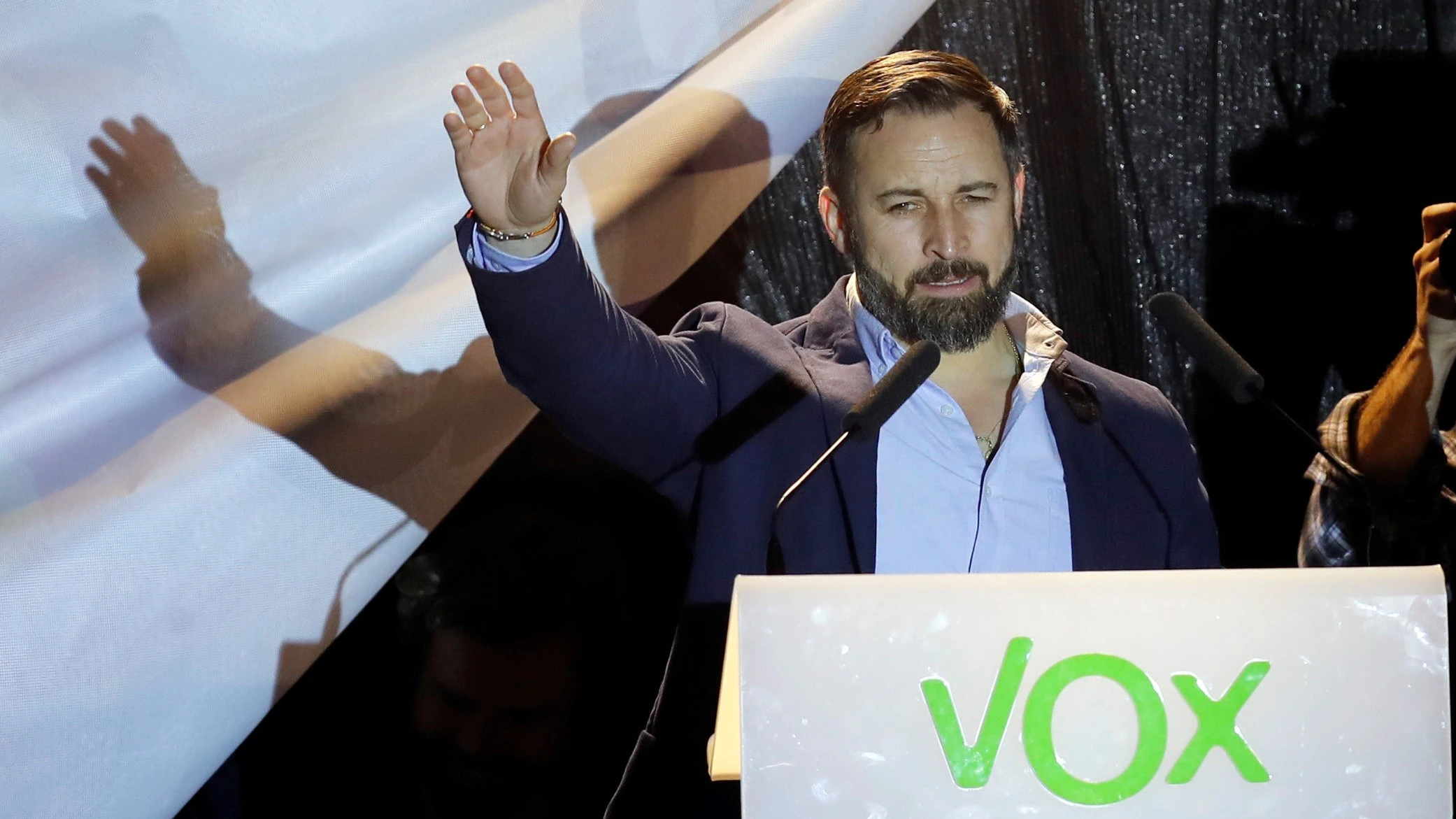 El presidente de Vox, Santiago Abascal