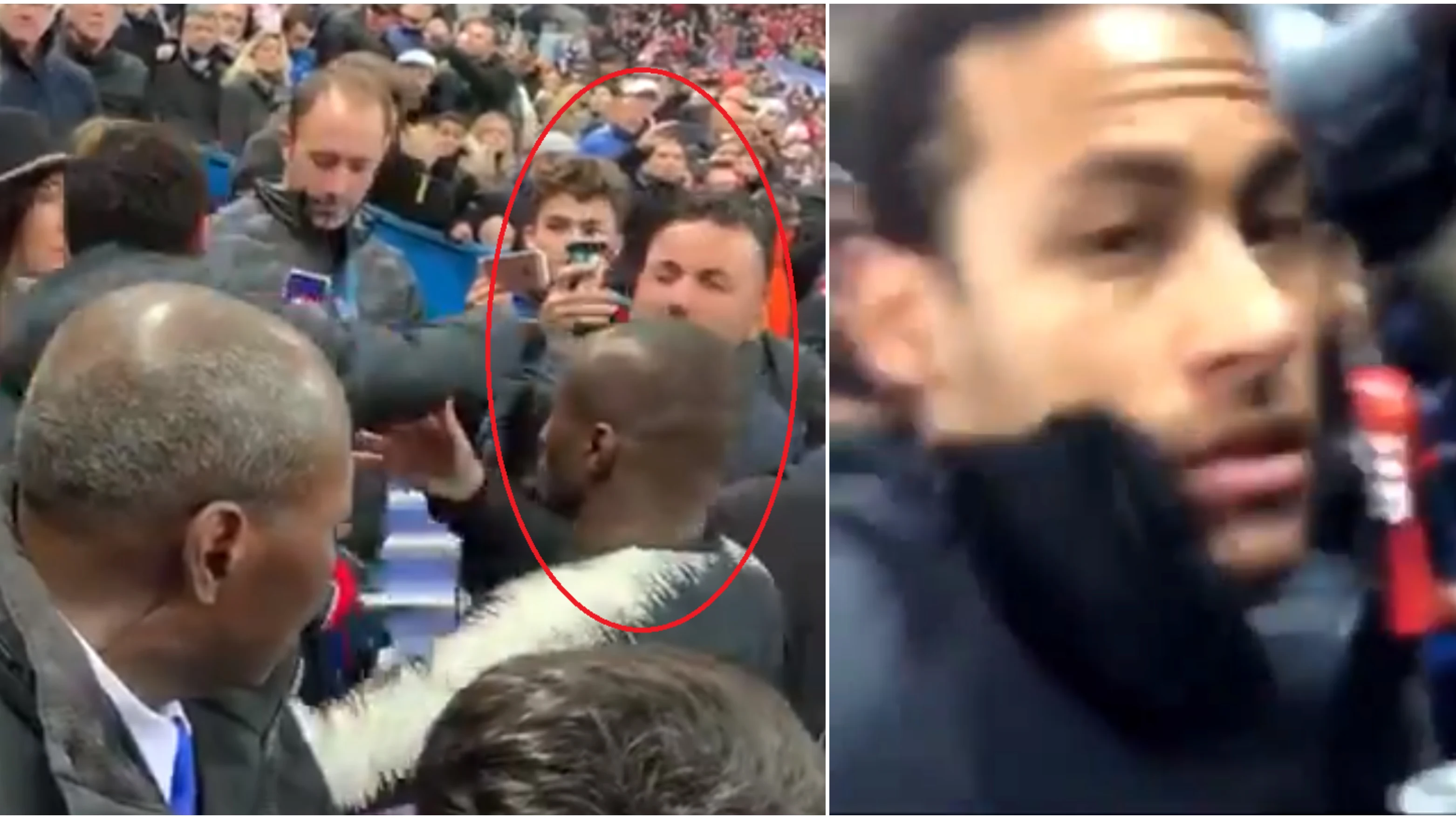 Neymar golpeó a un aficionado Neymar golpeó a un aficionado