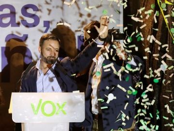 El presidente de Vox, Santiago Abascal