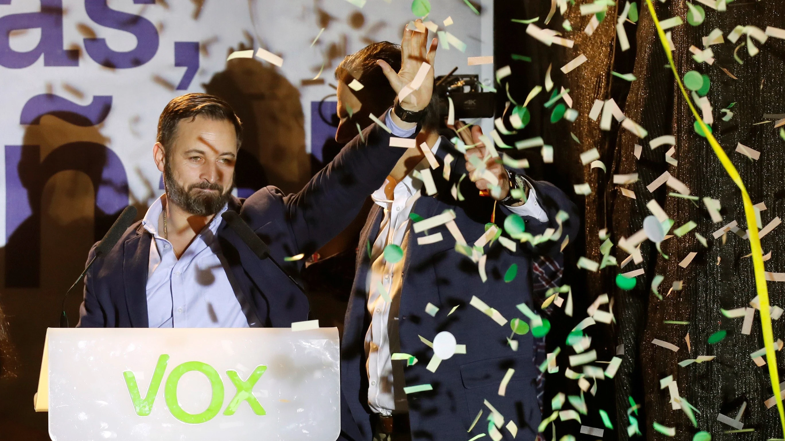 El presidente de Vox, Santiago Abascal