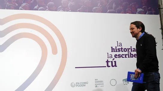 El candidato de Unidas Podemos, Pablo Iglesias El candidato de Unidas Podemos, Pablo Iglesias
