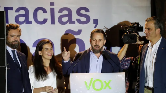 El presidente de Vox, Santiago Abascal El presidente de Vox, Santiago Abascal
