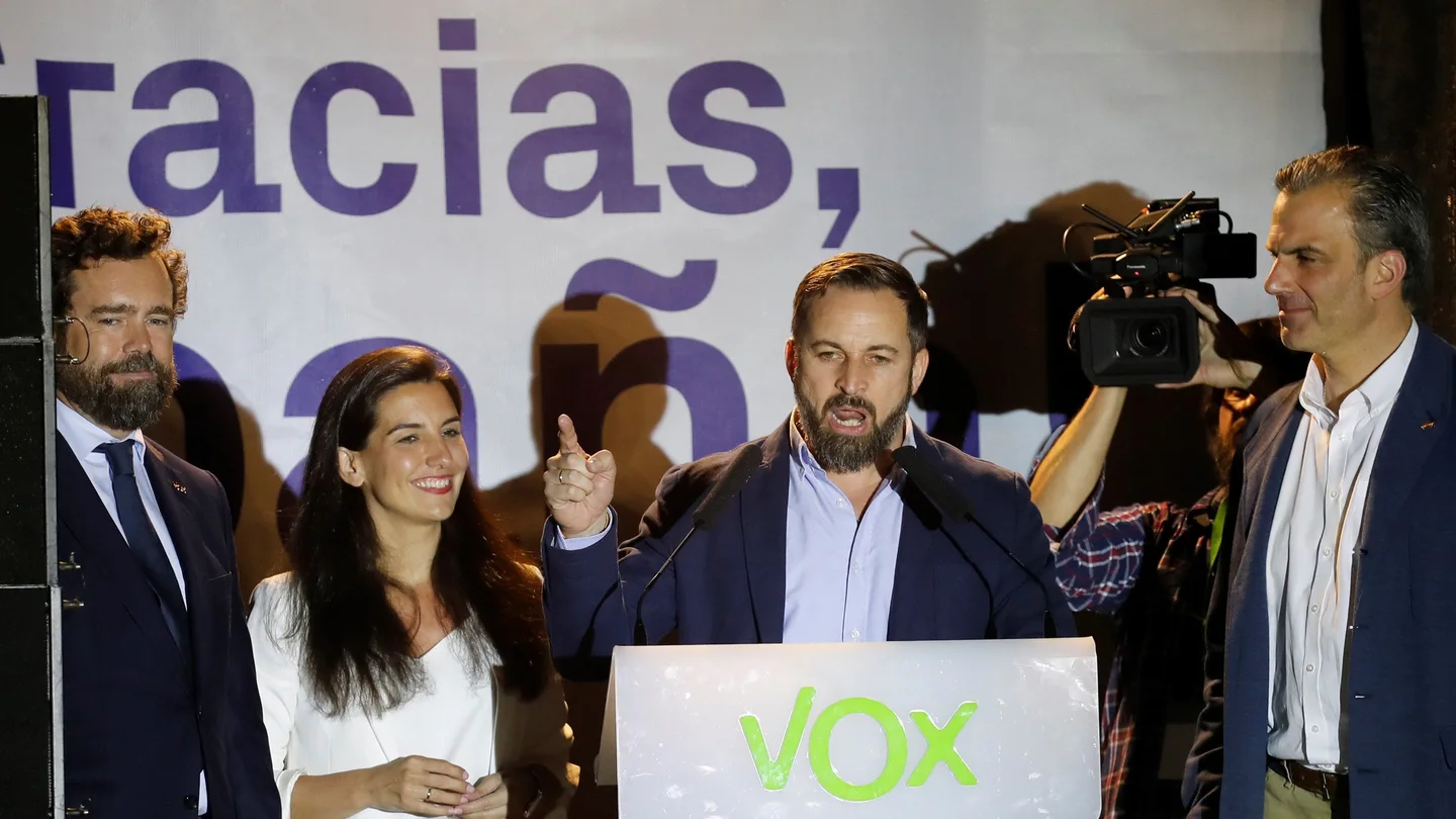 El presidente de Vox, Santiago Abascal El presidente de Vox, Santiago Abascal
