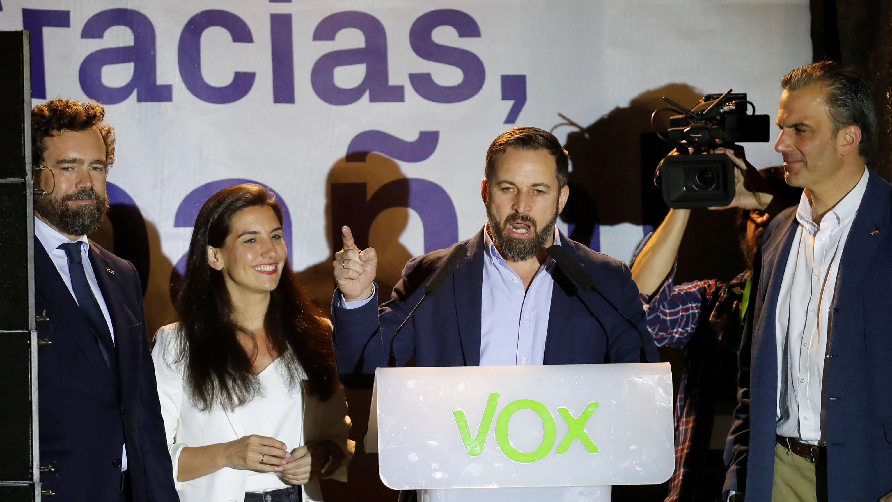 El presidente de Vox, Santiago Abascal