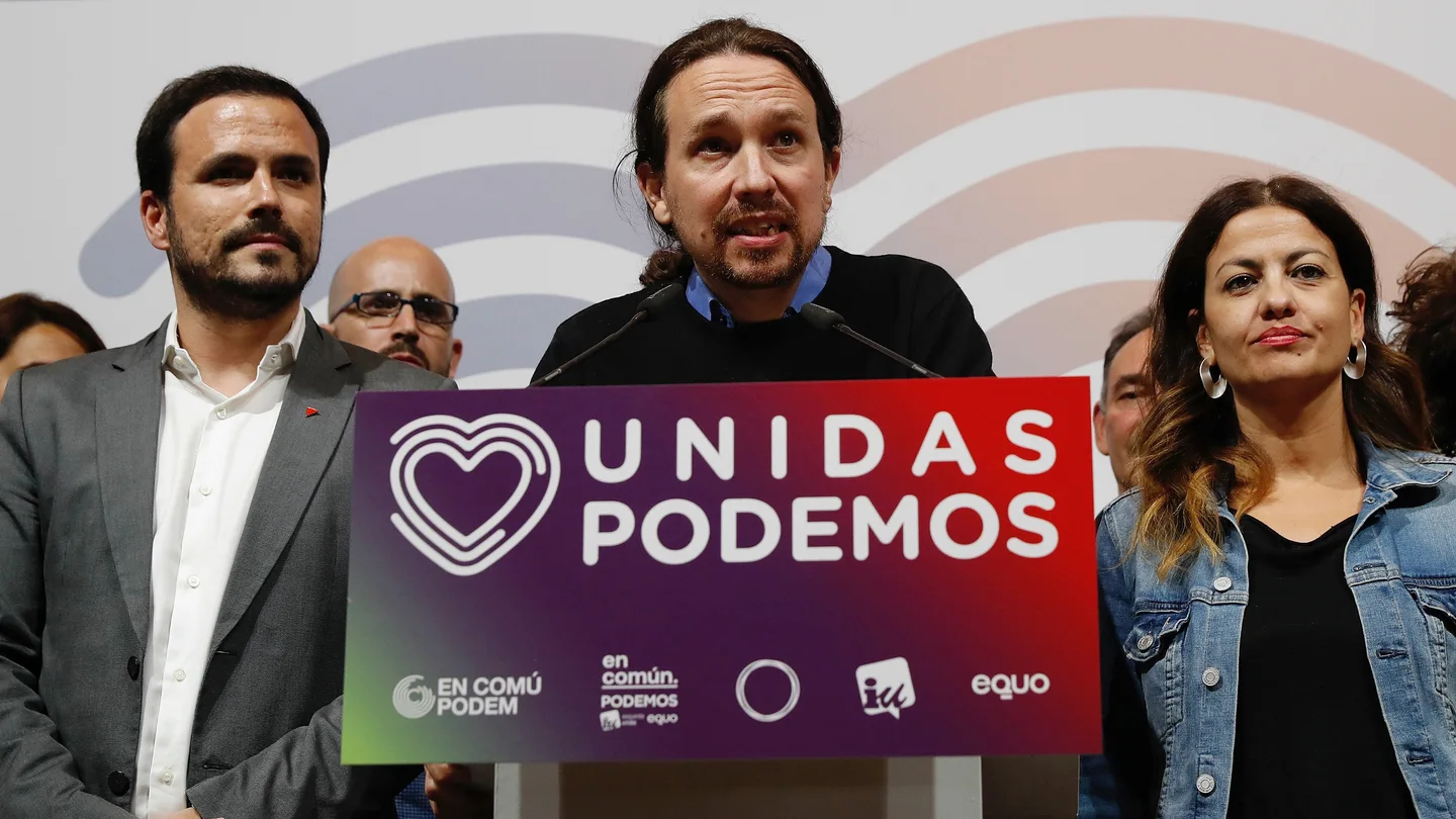 El candidato de Unidas Podemos, Pablo Iglesias El candidato de Unidas Podemos, Pablo Iglesias