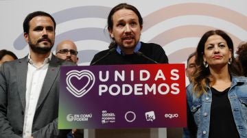 El candidato de Unidas Podemos, Pablo Iglesias