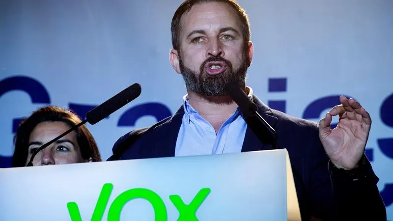 El presidente de Vox, Santiago Abascal