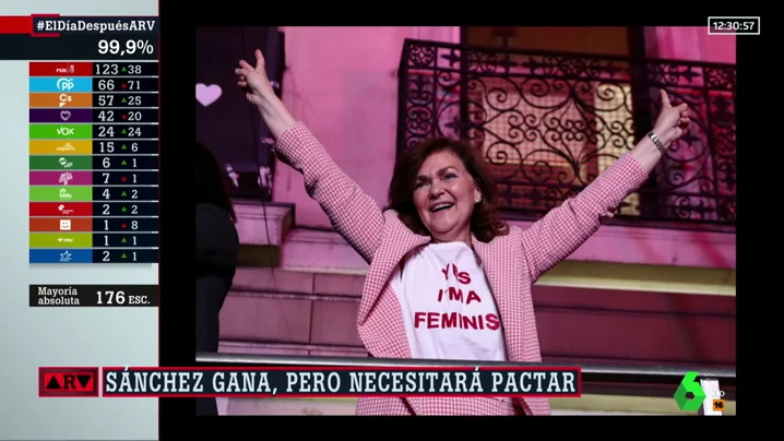 La vicepresidenta del Gobierno, Carmen Calvo