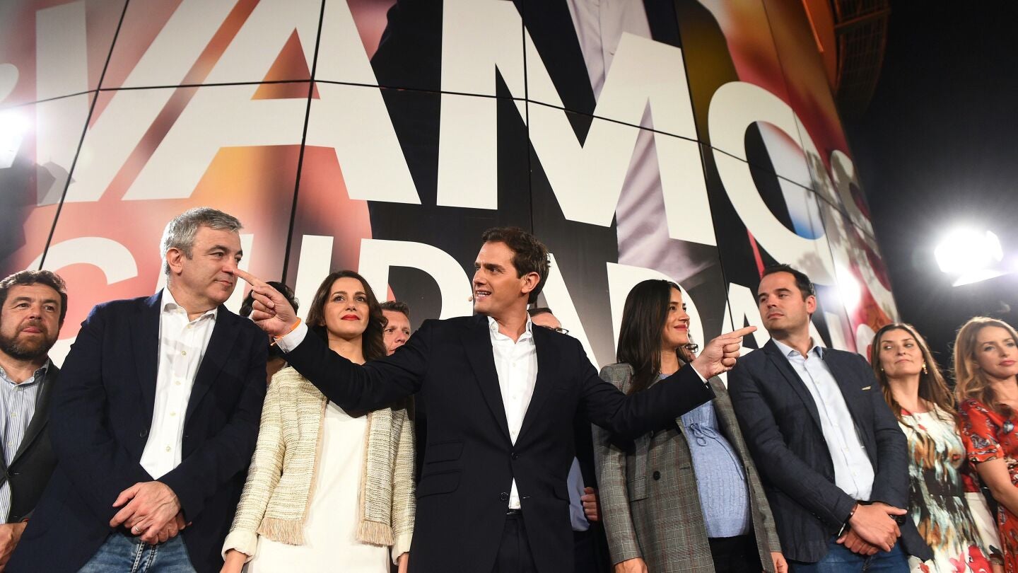 Albert Rivera con la plana mayor de Cs