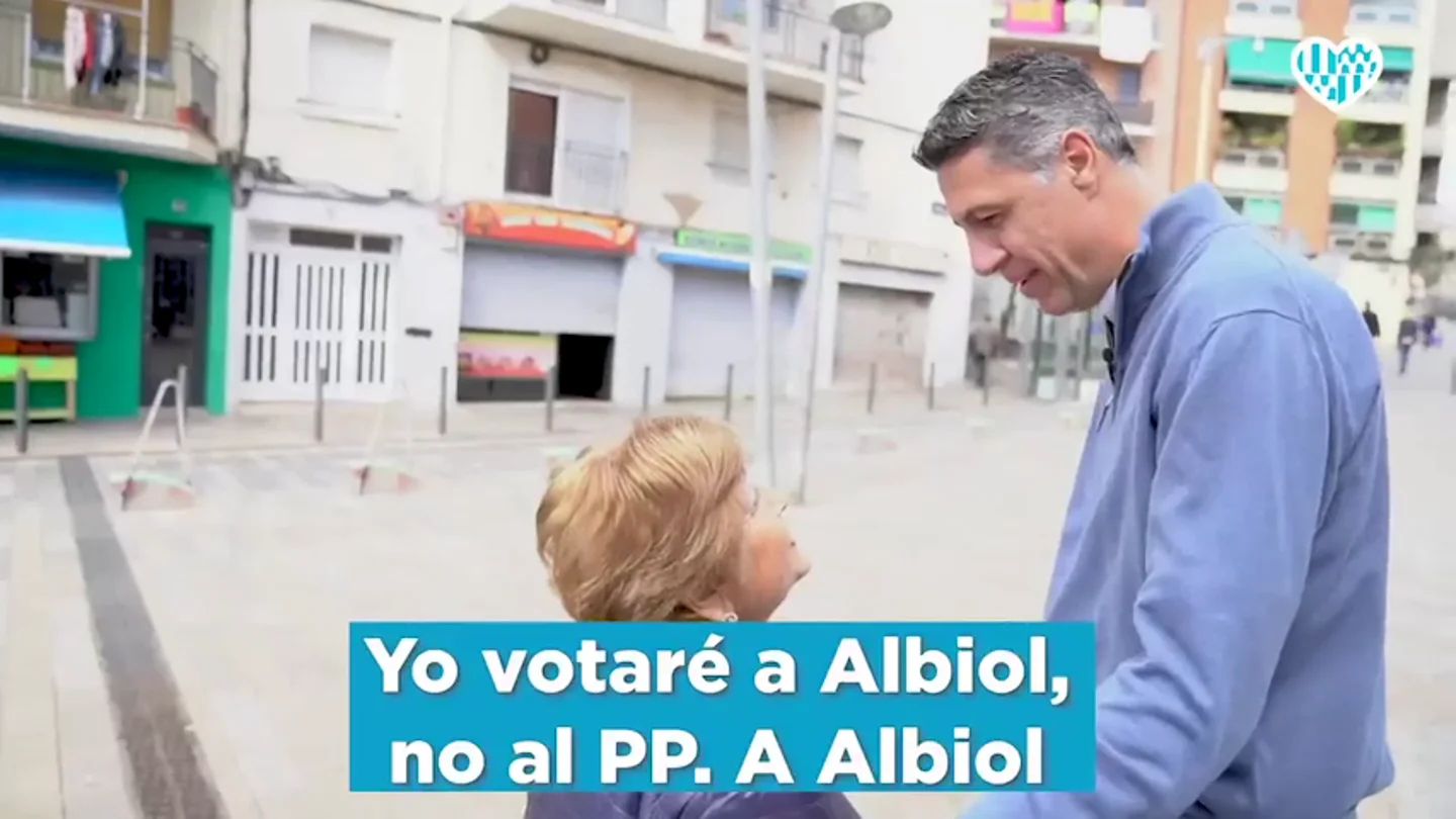 Albiol lanza un vídeo pidiendo el voto a su "persona" y "no al PP" el 26M tras los resultados de las generales Albiol lanza un vídeo pidiendo el voto a su "persona" y "no al PP" el 26M tras los resultados de las generales