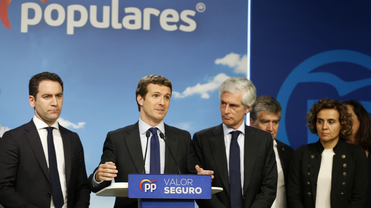 El candidato del Partido Popular a la presidencia del Gobierno, Pablo Casado