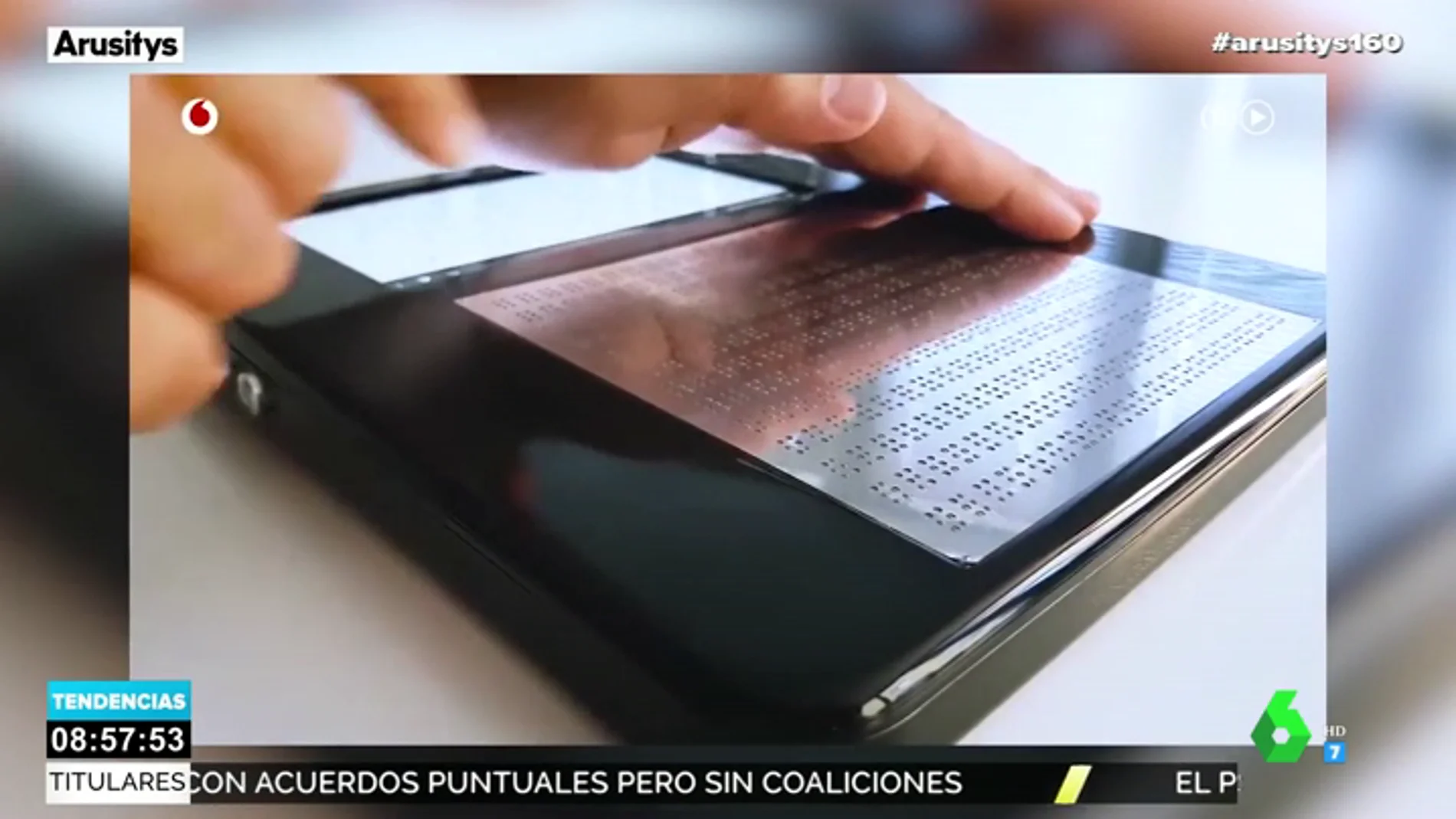 Crean una tablet que traduce a braille las páginas web para las personas invidentes