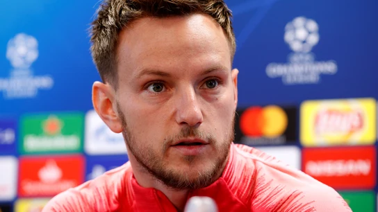 Ivan Rakitic, durante una rueda de prensa Ivan Rakitic, durante una rueda de prensa