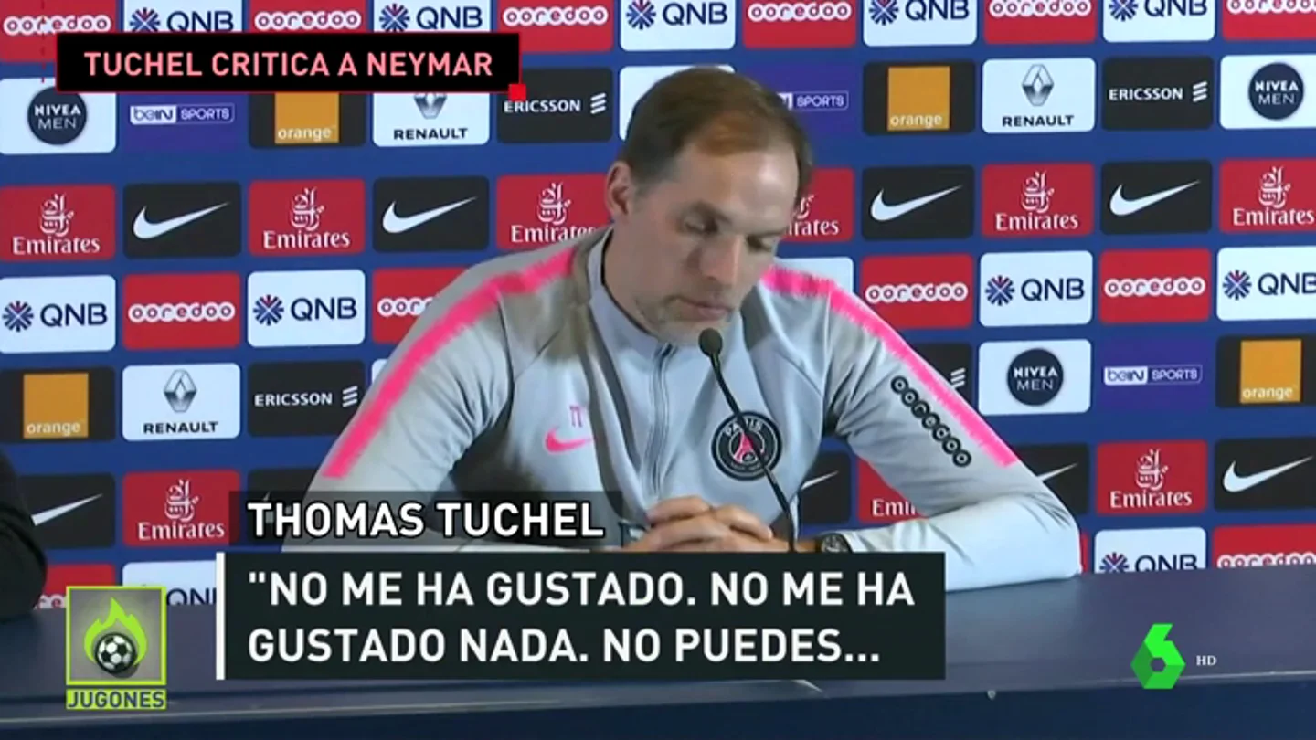Tuchel carga contra Neymar Tuchel carga contra Neymar