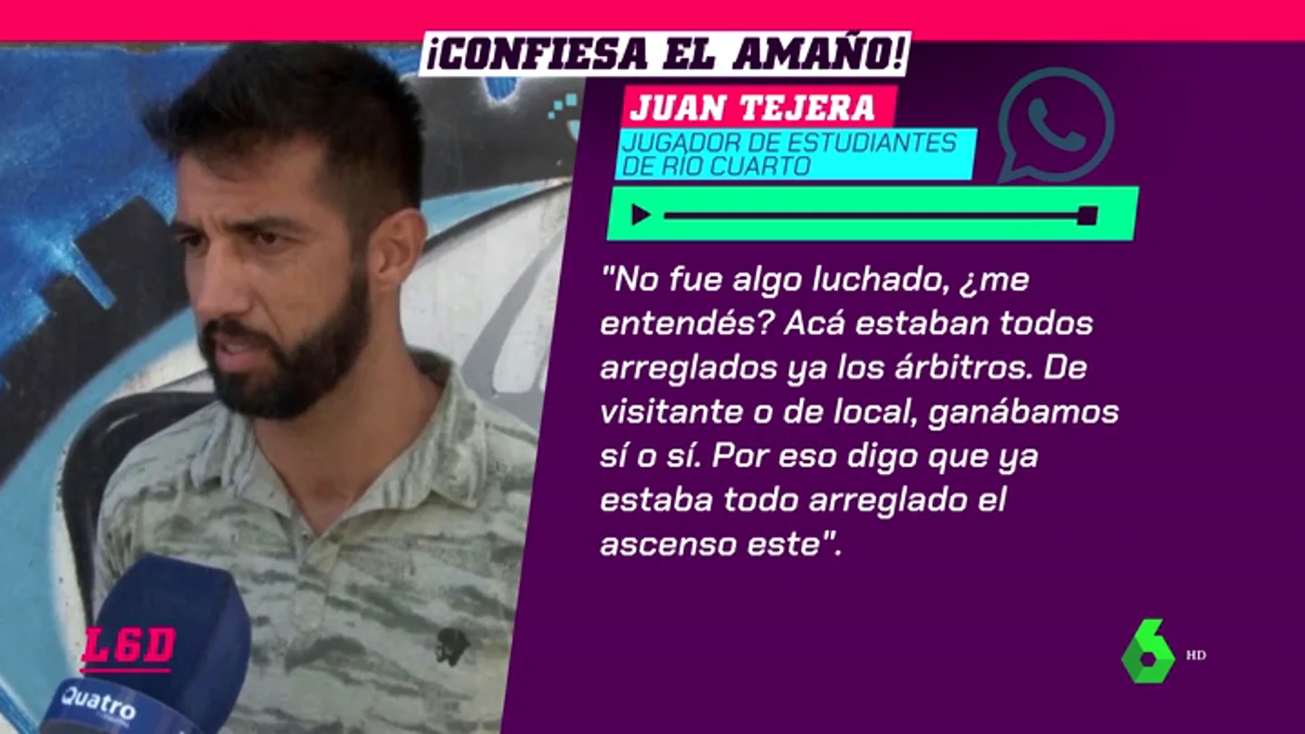 Un jugador denuncia amaños en el fútbol argentino: "Me dijo: 'Ya está todo hablado'" Un jugador denuncia amaños en el fútbol argentino: "Me dijo: 'Ya está todo hablado'"