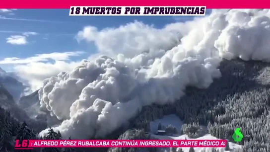 Duro informe sobre las avalanchas en invierno: 18 muertes en los Alpes e imprudencias Duro informe sobre las avalanchas en invierno: 18 muertes en los Alpes e imprudencias