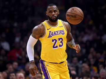 LeBron James, durante un partido de Los Ángeles Lakers LeBron James, durante un partido de Los Ángeles Lakers