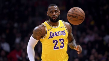 LeBron James, durante un partido de Los Ángeles Lakers