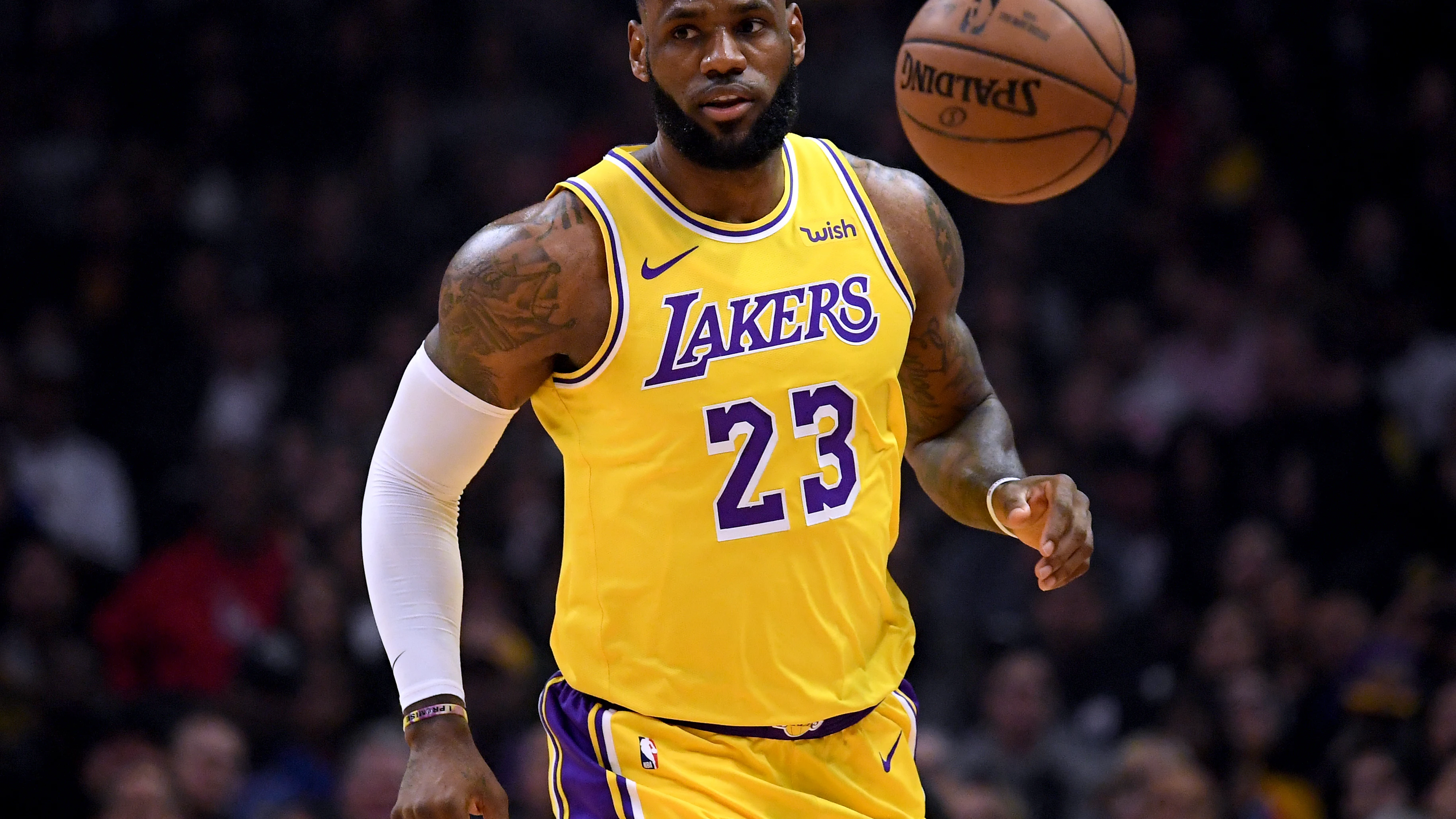 LeBron James, durante un partido de Los Ángeles Lakers