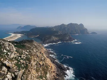 Vista aérea Islas Cíes Vista aérea Islas Cíes