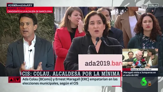 Manuel Valls: "La señora Colau es ambigua y soberanista y pactará con los separatistas de Maragall" Manuel Valls: "La señora Colau es ambigua y soberanista y pactará con los separatistas de Maragall"