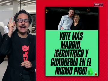 El cartel electoral que Mongolia propone a Carmena y Errejón: "Vote Más Madrid, ¡Geriátrico y guardería en el mismo piso!". El cartel electoral que Mongolia propone a Carmena y Errejón: "Vote Más Madrid, ¡Geriátrico y guardería en el mismo piso!".