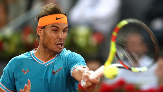 Rafa Nadal, durante el partido contra Wawrinka Rafa Nadal, durante el partido contra Wawrinka