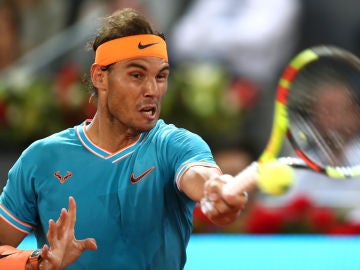 Rafa Nadal, durante el partido contra Wawrinka Rafa Nadal, durante el partido contra Wawrinka