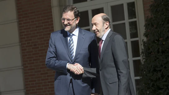 Mariano Rajoy y Alfredo Pérez Rubalcaba Mariano Rajoy y Alfredo Pérez Rubalcaba