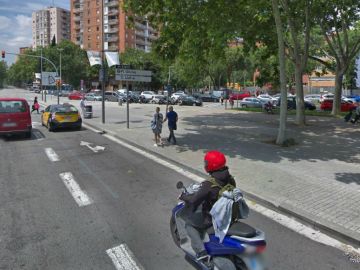 Cruce de la avenida de la Diagonal con la calle de Ramon Llull Cruce de la avenida de la Diagonal con la calle de Ramon Llull