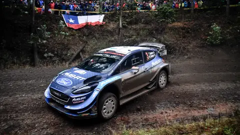 Teemu Suninen acumula más de dos minutos de retraso WRC Chile