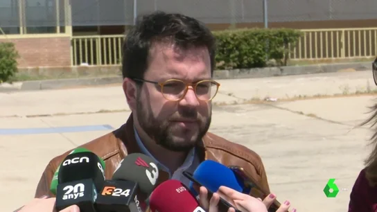 Pere Aragonés ante los medios Pere Aragonés ante los medios