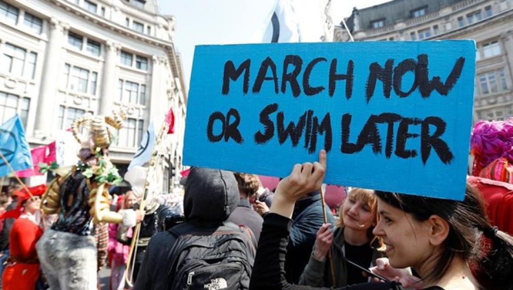 Imagen de archivo de una protesta contra el cambio climático