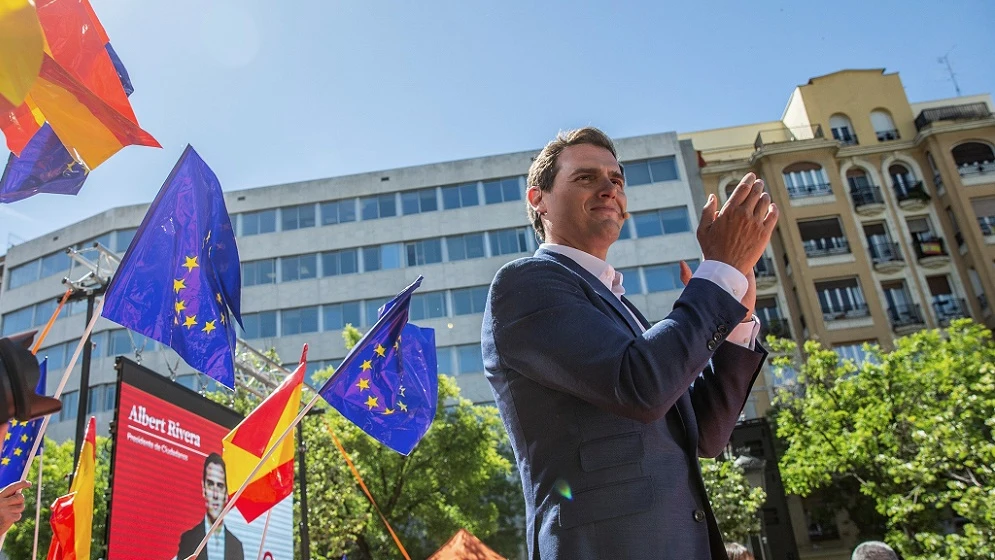 Rivera interviene en el acto de presentación del equipo del partido para las elecciones europeas