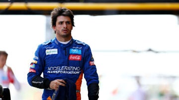 Carlos Sainz, en el GP de España