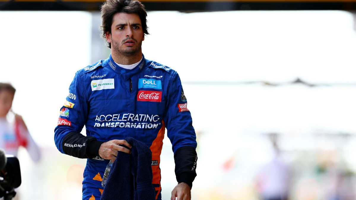 Carlos Sainz, en el GP de España