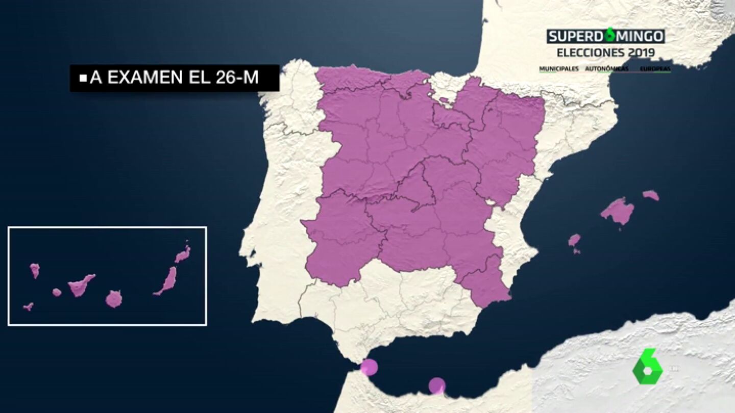 Un mapa completamente rojo o pactos como el de Andaluc&iacute;a: las claves de las elecciones auton&oacute;micas