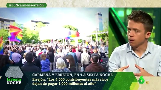 Errejón defiende subir impuestos a los más ricos: "No puede ser que pague más un autónomo que un millonario" Errejón defiende subir impuestos a los más ricos: "No puede ser que pague más un autónomo que un millonario"