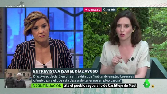 Díaz Ayuso en Liarla Pardo Díaz Ayuso en Liarla Pardo