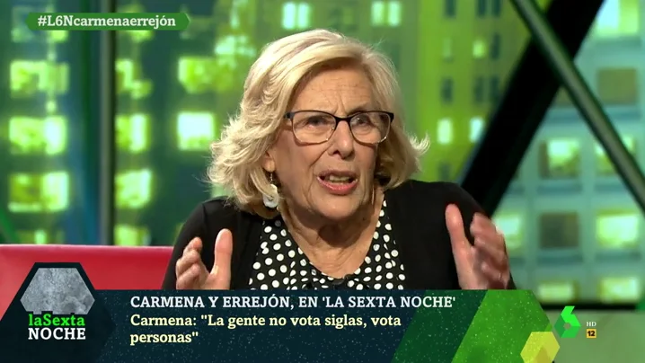 Manuela Carmena, sobre Vox: "Es muy duro que un falangista encabece una candidatura europea"