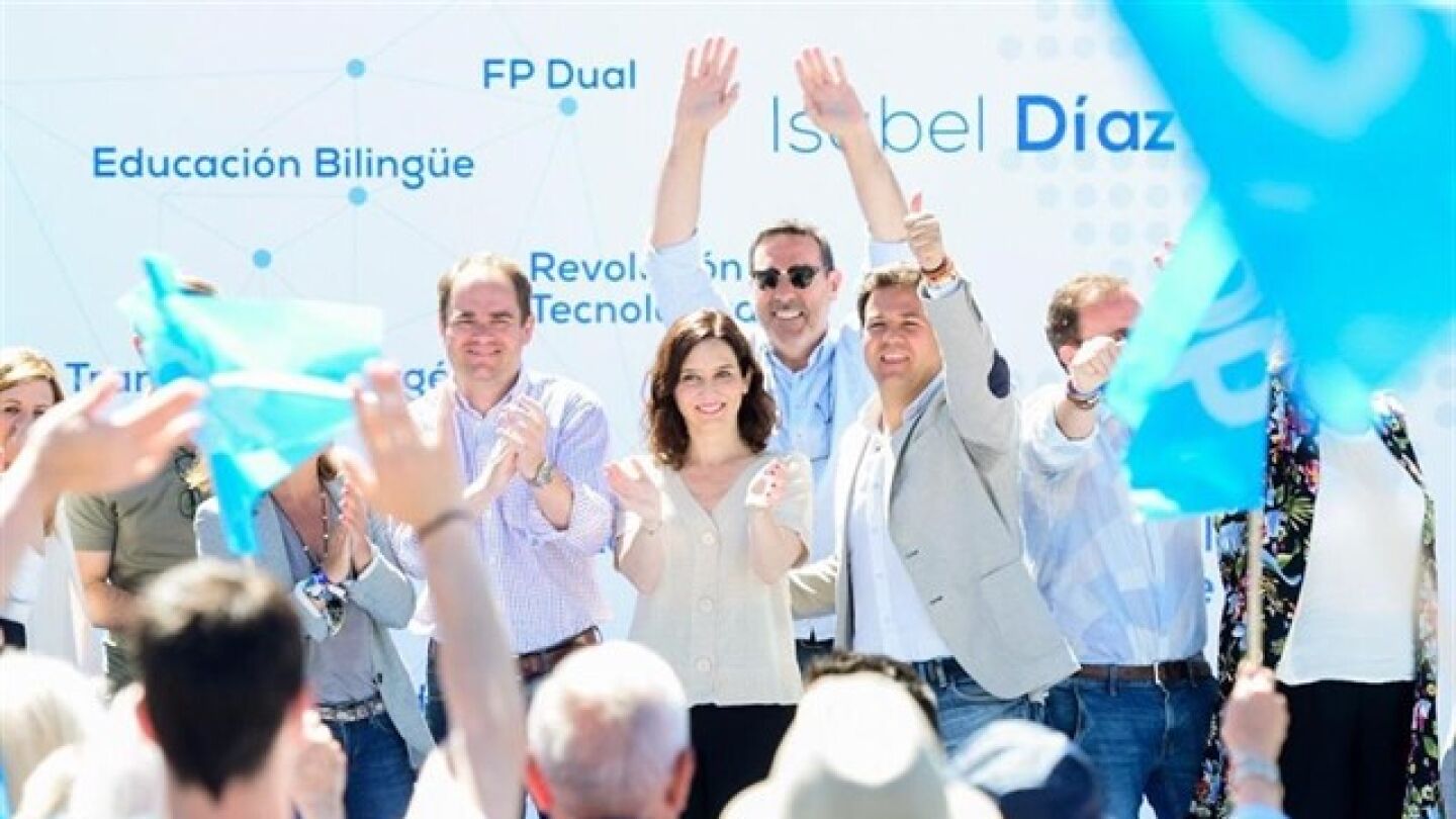 Isabel D&iacute;az Ayuso en un acto del PP
