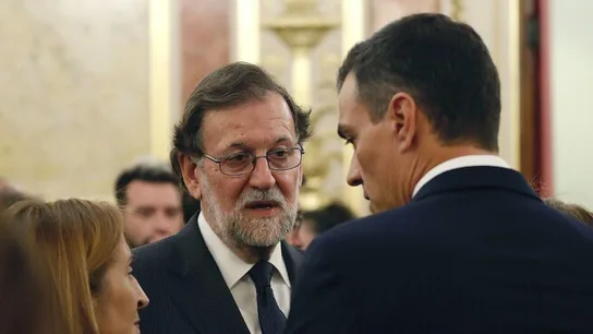 Mariano Rajoy con Pedro Sánchez Mariano Rajoy con Pedro Sánchez