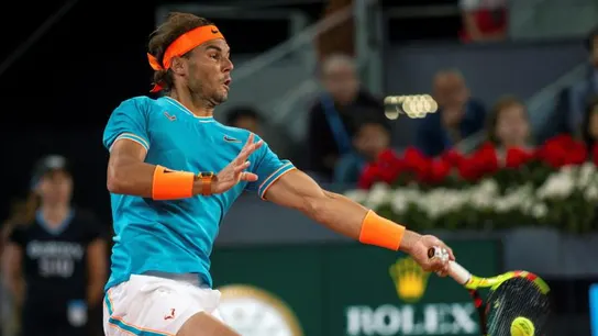 Rafa Nadal en la semifinal del Mutua Madrid Open Rafa Nadal en la semifinal del Mutua Madrid Open