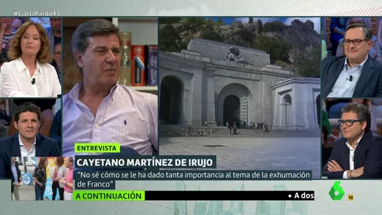 La opinión de Cayetano Martínez de Irujo sobre la exhumación de Franco: "El Valle de los Caídos es un sitio terrible" La opinión de Cayetano Martínez de Irujo sobre la exhumación de Franco: "El Valle de los Caídos es un sitio terrible"