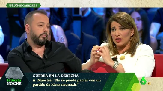 Tenso encontronazo entre Antonio Maestre y María Claver: "Comparas a un republicano con un racista y un machista" Tenso encontronazo entre Antonio Maestre y María Claver: "Comparas a un republicano con un racista y un machista"