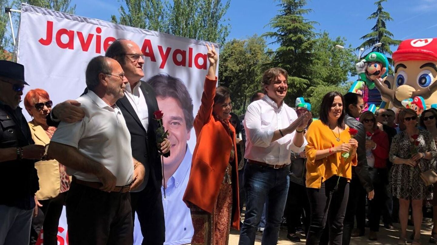 Carmen Calvo durante un acto del PSOE en Fuenlabrada