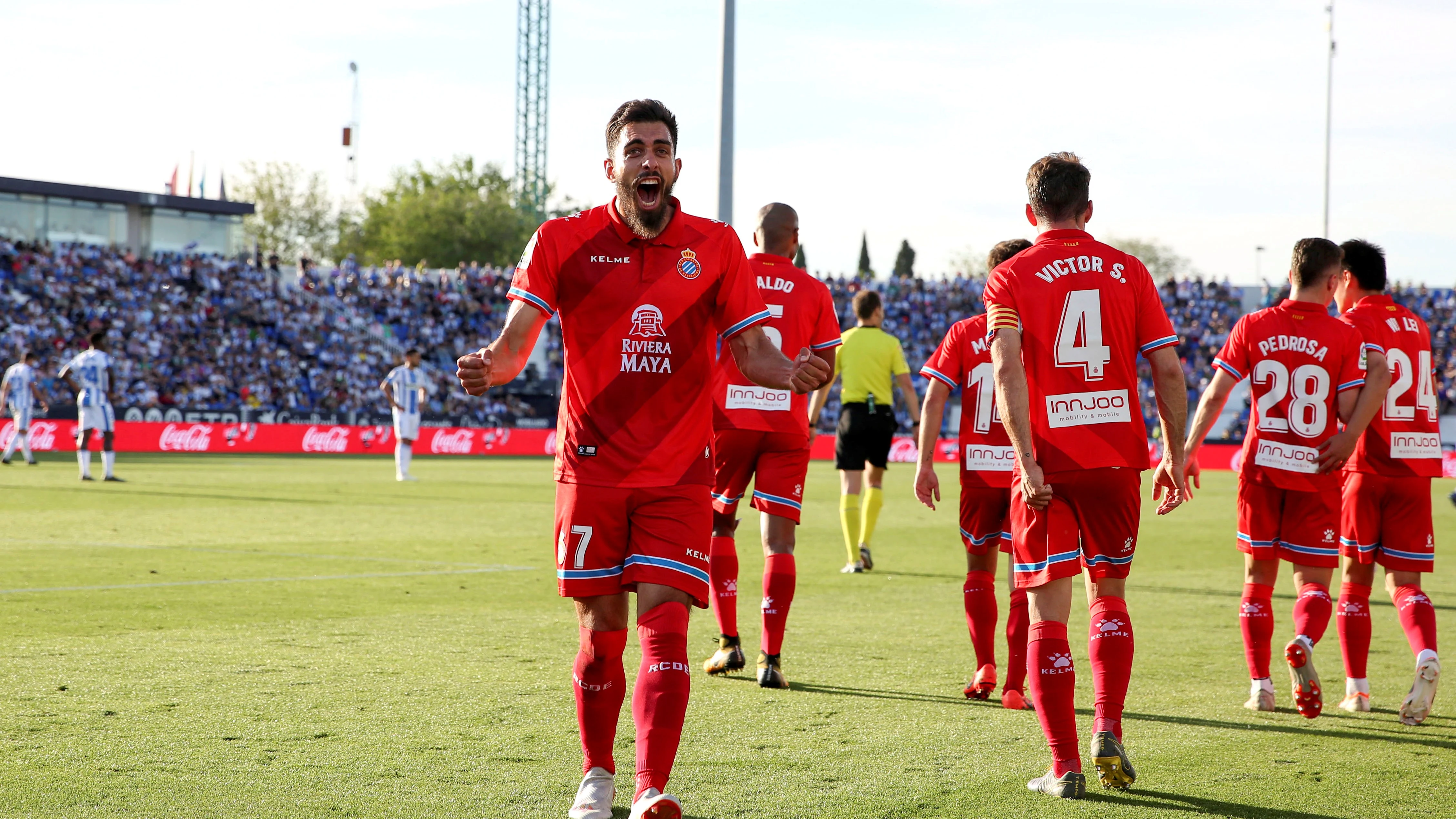 Borja Iglesias, ante el Leganés