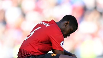 Pogba en el último partido de Premier League ante el Cardiff