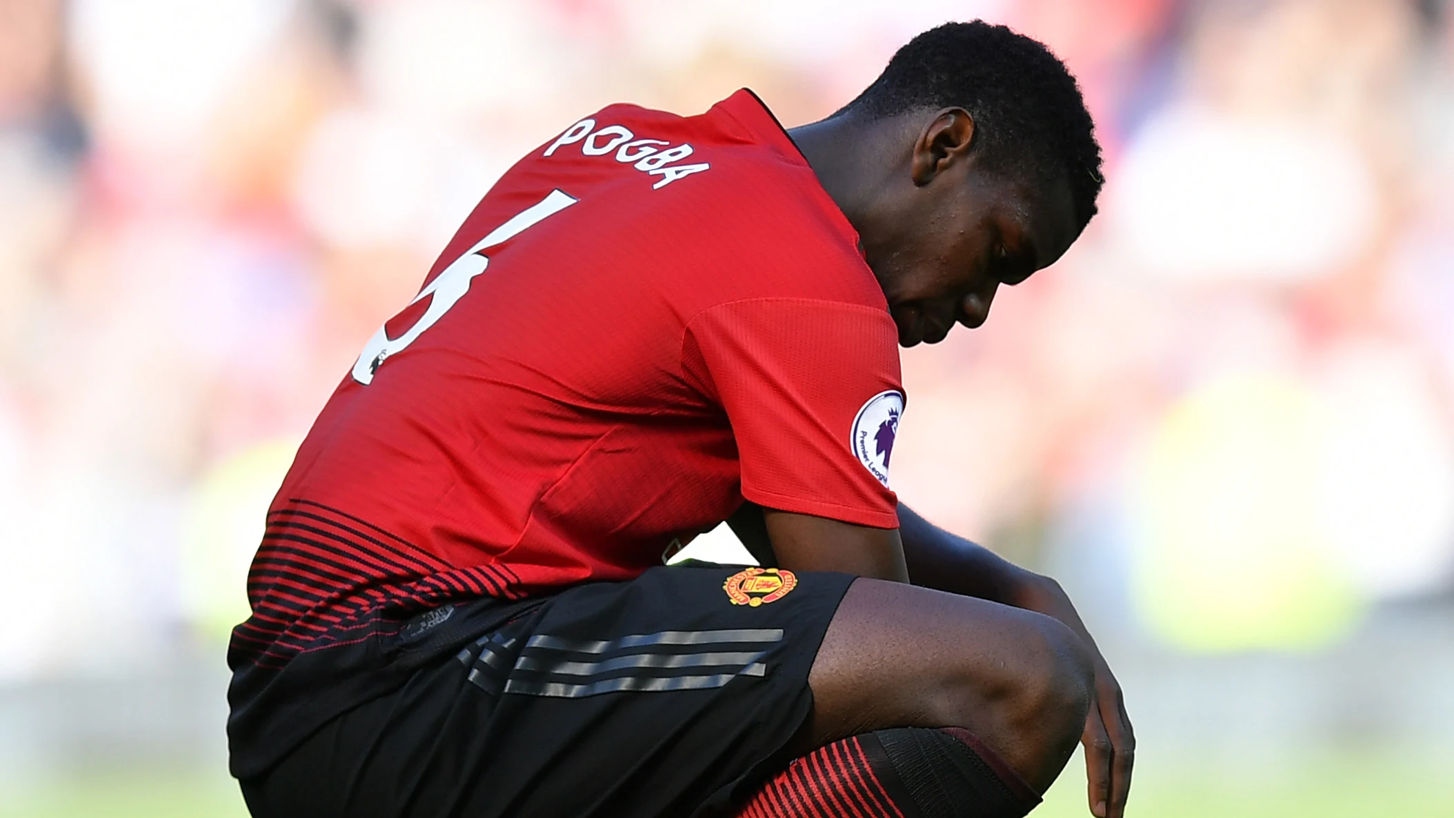 Pogba en el último partido de Premier League ante el Cardiff